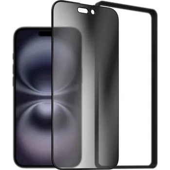 AlzaGuard 2.5D FullCover Privacy Glass Protector pro iPhone 16 Plus s instalačním rámečkem