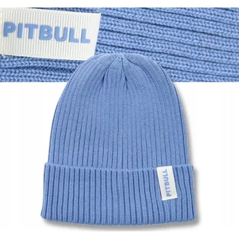 Čepice Pitbull zimní čepice beanie modrá, univerzální velikost