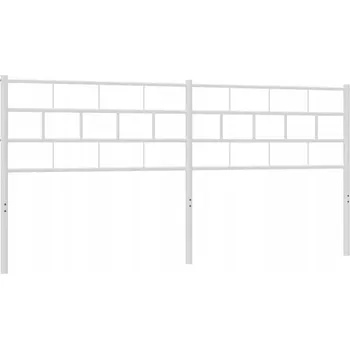 Čelo ocelové 187x90 cm, bílé