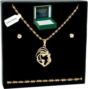 Obraz ZLATÁ SOUPRAVA ŠPERKŮ 18K DÁREK PRO BUDOUCÍ MAMINKU + VĚNOVÁNÍ DÁREK