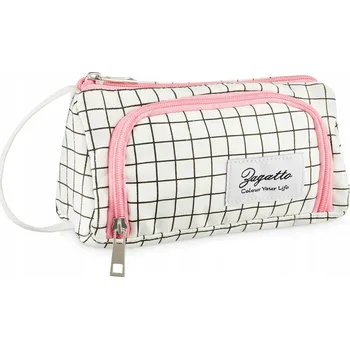 Penál Školní penál pro mládež růžový rozkládací s úchytem pouzdro ZAGATTO