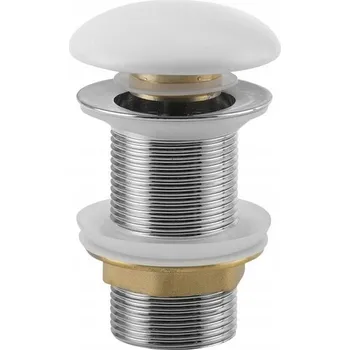 Sifon Zátka umyvadlová výpust Click-Clack kulatý Sapho bílá