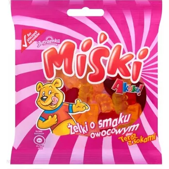 Bonbon Želé Bonbony AKUKU! gumoví medvídci se šťávou s ovocnou příchutí 90 g Jutrzenka 90 g