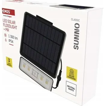 EMOS LED reflektor SUNNO s PIR čidlem pohybu 1300lm neutrální bílá