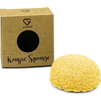 KONJAC - KONJAKOVÁ houbička VARIANTY - 6 x 2,5 cm GOODIE PŘÍCHUŤ: KURKUMA