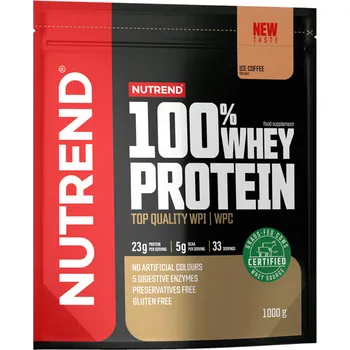 Protein WHEY PROTEIN 100% - syrovátkový protein - LEDOVÁ KÁVA - ICE COFFEE 1 kg NUTREND