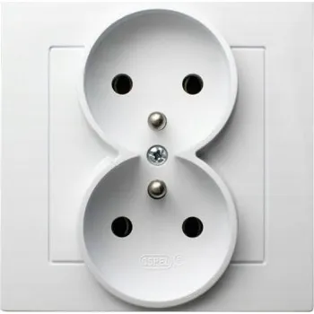 Elektrická zásuvka Ospel Elektrická Zásuvka zásuvka bílá