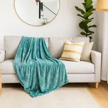 Mikroplyšová deka 150 x 220 cm Simple - Tyrkysová