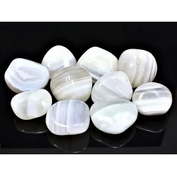 Přírodní kámen ACHÁT BÍLÝ L - MINERÁLNÍ KAMENY