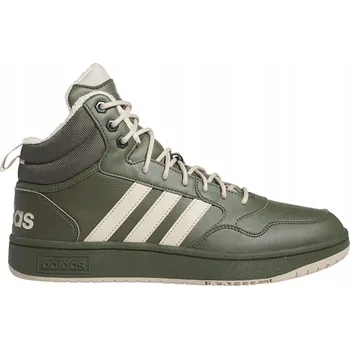 Pánská zimní obuv ADIDAS HOOPS 3.0 MID (44 2/3) Pánské boty Zelené