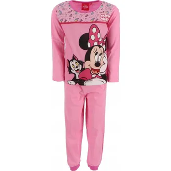 Dívčí pyžamo PYŽAMO Minnie Mouse DÍVČÍ BAVLNA DLOUHÉ KALHOTY DLOUHÝ RUKÁV DISNEY