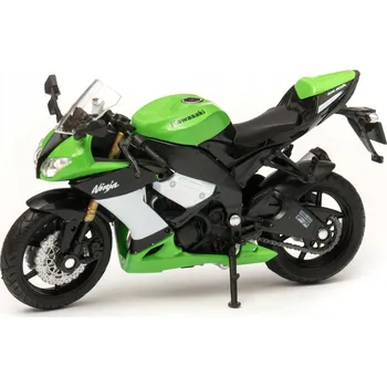 autíčko KAWASAKI NINJA ZX-10R MODEL WELLY MOTORKA 1:18 ZELENÁ
