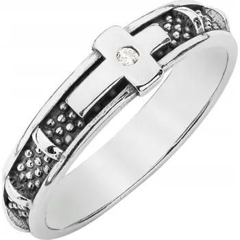 Přívěsek STŘÍBRNÝ PRSTÝNEK ryzost 925 vel. 19