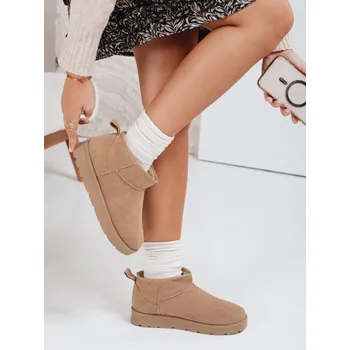 Dámská zimní obuv Dámské sněhule na platformě ZY1074 Barva: Světle Hnědá, Velikost: 37