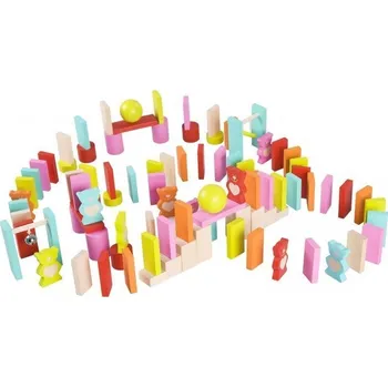 Dřevěná hračka CLASSIC WORLD Dřevěné domino pro děti medvědi 105 ks