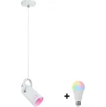 Paulmann 79767 - LED RGBW 1xE27/15W Lustr na lanku LAVEA 230V bílá