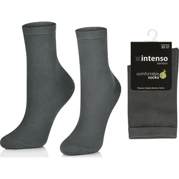 PONOŽKY DÁMSKÉ BAMBUSOVÉ 35-37 + IONTY STŘÍBRA AG ANTIBAKTERIÁLNÍ ŠEDÉ