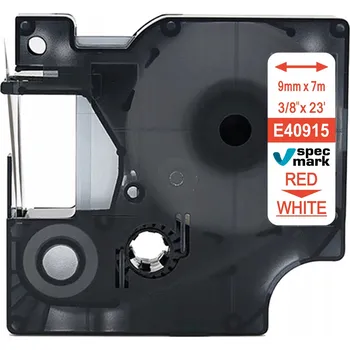 Pásek do tiskárny Páska do DYMO D1 40915 S0720700 9 mm Bílá