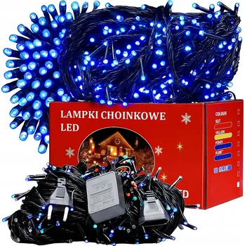 Vánoční dekorace VÁNOČNÍ OSVĚTLENÍ NA STROMEČEK VNITŘNÍ 200 LED MODRÁ NA STROMEČEK