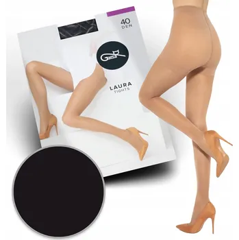 Dámské punčochy Punčocháče Laura 40 den Gatta lycra Fumo 2-S