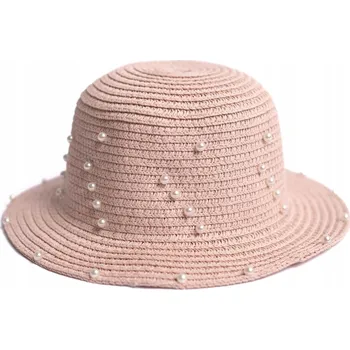 Čepice Dětský klobouk ART OF POLO PINELO s perličkami na léto 48 cm