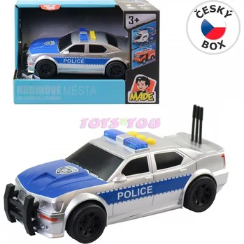 autíčko Auto 24313 policie, na baterie, světlo, zvuk, setrvačník