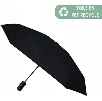 Deštník Smati automatický skládací deštník s pouzdrem, černý