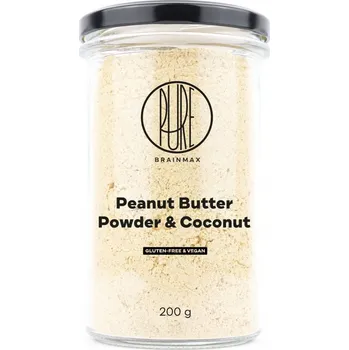 ARAŠÍDOVÉ MÁSLO v prášku - KOKOS, 200g BRAINMAX