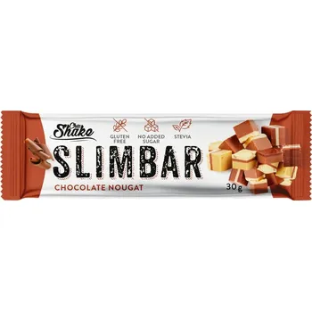 Dietní tyčinka SLIMBAR čokoládový nugát 30 g CHIA SHAKE