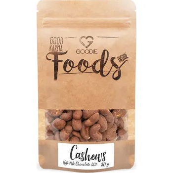 Kešu v keto mléčné čokoládě (44%) 80 g GOODIE