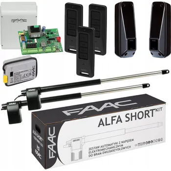 Pohon pro dvoukřídlé brány Faac wjazdowej zdalny siłownik z pilotem