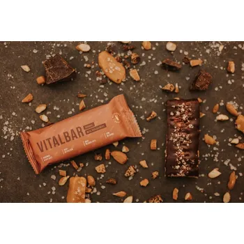 VITALVIBE Proteinová tyčinka vitalbar caramel & sea salt BIO