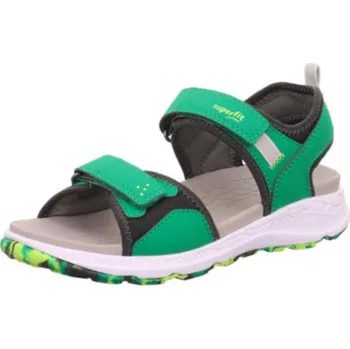 Chlapecké sandály Chlapecké sandály Superfit CRISS CROSS 1-000586-7000 zelené se žlutou Velikost: 39