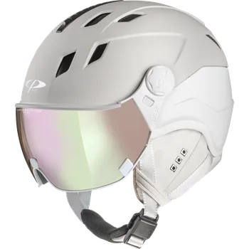 Lyžařská helma CP CORAO + Cashmere - Sand Platino S.T. / Bianco S.T. Sott 53-55