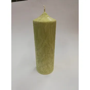 Svíčka Svíčka vonná z palmového vosku - válec se špičkou zelený - Citron