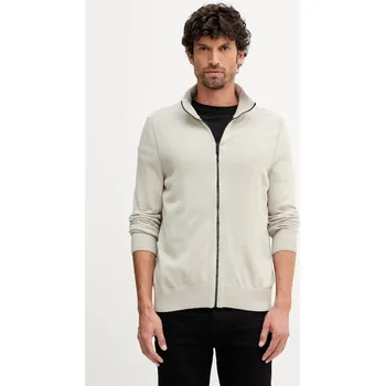 Pánský svetr Svetr BOSS Orange Avac_FZ 50501750 béžová 08X, vel. XL