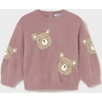 Dívčí svetr Dětský svetr Mayoral růžová barva, 2356 2356.4H.Baby.9BYA 30X, vel. 80