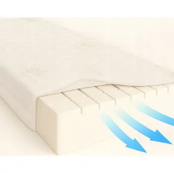 Matrace Matrace PRODYŠNÁ pěnová 75x180 Bílá ALOE VERA středně tvrdá pěna