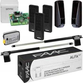 Pohon brány Pohon pro dvoukřídlé brány Faac wjazdowej zdalny siłownik z pilotem