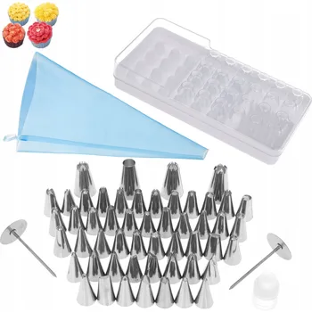 Zdobička cukrářský sáček , špendlíky, adaptér, 56 kusů