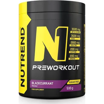 Přírodní produkt N1 PRE-WORKOUT - PREWORKOUT - černý rybíz 510 g NUTREND