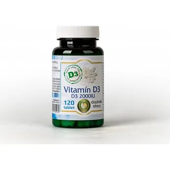 Doplněk stravy VITAMÍN D3 2000IU - 120 tbl. BIO-DETOX