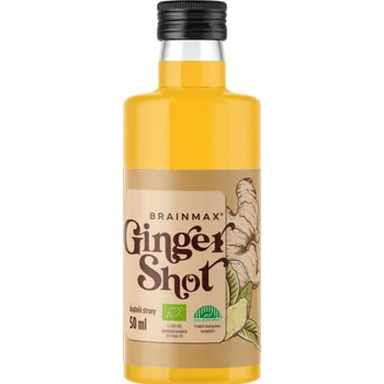 Přírodní produkt GINGER SHOT - zázvorová štáva s kurkumou 50 ml BIO BRAINMAX PURE