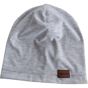 Kojenecká čepice Natuty Čepička homeless - Světle šedý melír Velikost: 46-48