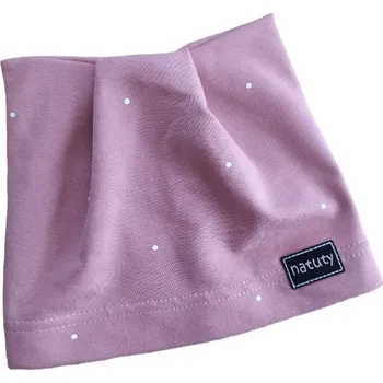 Kojenecké oblečení Natuty Čepička kočičí - Starorůžová s bílým puntíkem Velikost: 43-45