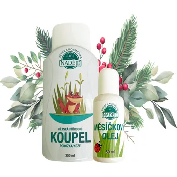 Kosmetická sada Naděje - Vánoční krabička - Dětská vánoční sada bylinné kosmetiky VB16 300 ml