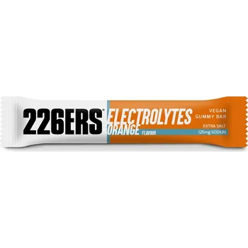 Fitness strava 226ERS vegan gummy bar energetická tyčinka 30g - electrolyte Příchuť: ORANGE