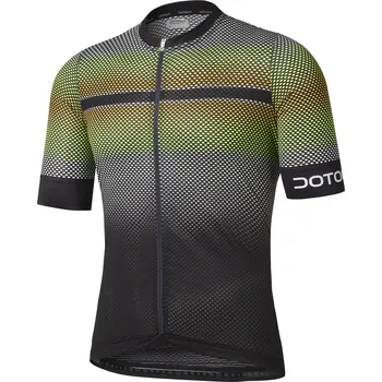 cyklistický dres Dotout futura cyklistický dres - black-yellow Velikost: M