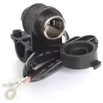 Elektrická zásuvka QTECH standardní 12V zásuvka s uchycením na řídítka