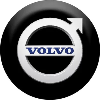 samolepka Panacea Pryskyřicové samolepky středy kol Volvo - chromová fólie - 4ks